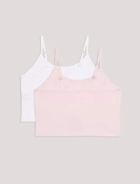 2er-Pack Camisole mit integrierten Trägern für Mädchen