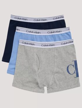 3er-Pack Boxer Briefs aus Cotton Stretch mit Monogram für Jungen