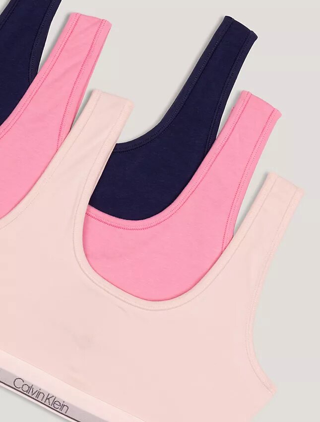 3er-Pack Bralettes aus Cotton Stretch für Mädchen 3er-Pack Bralettes aus Cotton Stretch für Mädchen
