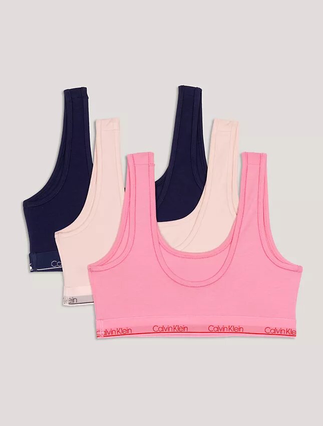 3er-Pack Bralettes aus Cotton Stretch für Mädchen 3er-Pack Bralettes aus Cotton Stretch für Mädchen