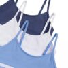 3er-Pack kurze Bralettes aus Cotton Stretch für Mädchen 3er-Pack kurze Bralettes aus Cotton Stretch für Mädchen
