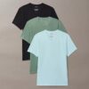 3er-Pack Slim-Fit-T-Shirts mit V-Ausschnitt aus Cotton Stretch-Mischung