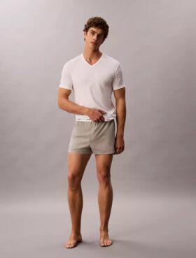 3er-Pack Slim-Fit-T-Shirts mit V-Ausschnitt aus Cotton Stretch-Mischung