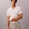 3er-Pack Slim-Fit-T-Shirts mit V-Ausschnitt aus Cotton Stretch-Mischung