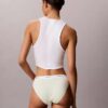 3er-Pack String-Bikini aus Cotton Stretch-Rippstoff
