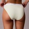 3er-Pack String-Bikini aus Cotton Stretch-Rippstoff