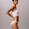 3er-Pack String-Bikini aus Cotton Stretch-Rippstoff