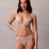 3er-Pack Thong aus Stretch-Microfiber mit Spitze