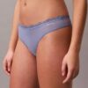 3er-Pack Thong aus Stretch-Microfiber mit Spitze