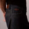 90s Straight Hose aus Wildleder