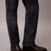 90s Straight Hose aus Wildleder