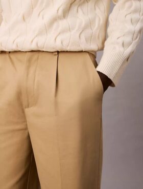 90s Straight Pleated Chino Hose