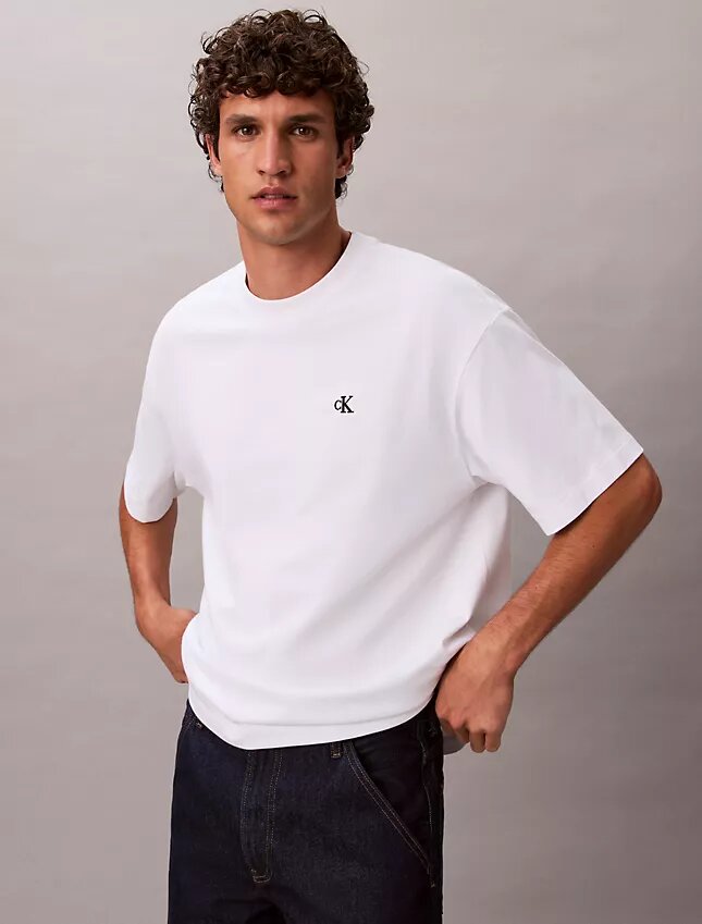 Archiv-Logo-T-Shirt mit Rundhalsausschnitt und lockerer Passform Archiv-Logo-T-Shirt mit Rundhalsausschnitt und lockerer Passform