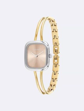 Armbanduhr mit gebürstetem Zifferblatt
