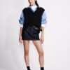 Asymmetrischer Minirock aus Denim Asymmetrischer Minirock aus Denim