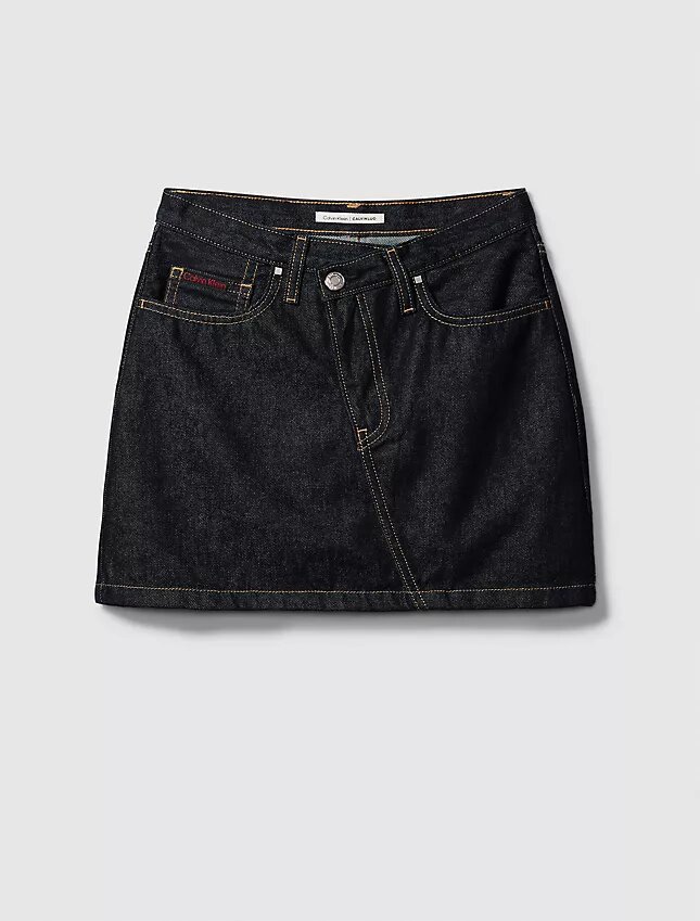 Asymmetrischer Minirock aus Denim Asymmetrischer Minirock aus Denim