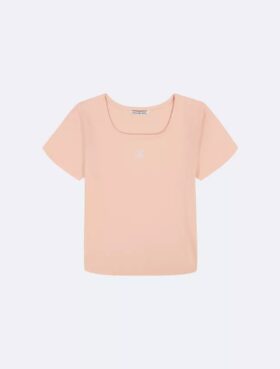 Baby-T-Shirt für Mädchen mit quadratischem Ausschnitt