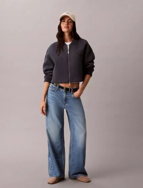 Baggy-Jeans mit niedriger Leibhöhe