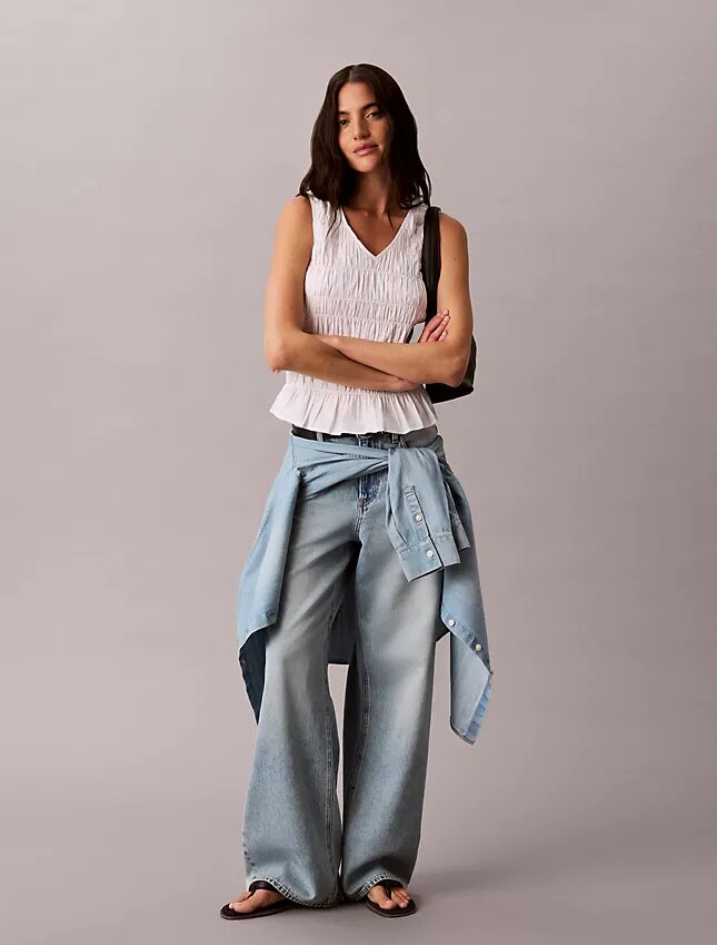 Baggy-Jeans mit niedriger Leibhöhe Baggy-Jeans mit niedriger Leibhöhe