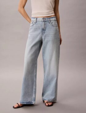 Baggy-Jeans mit niedriger Leibhöhe