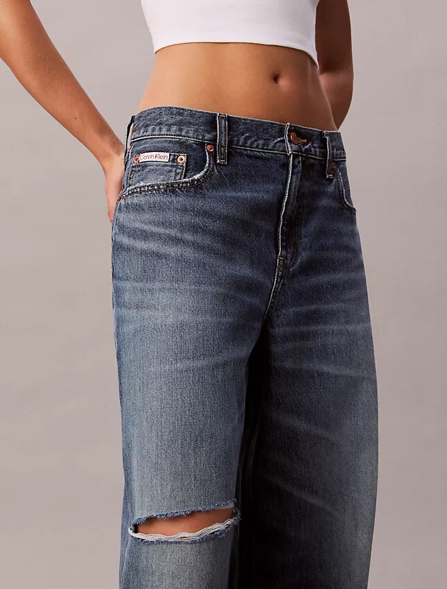 Baggy-Jeans mit niedriger Leibhöhe Baggy-Jeans mit niedriger Leibhöhe