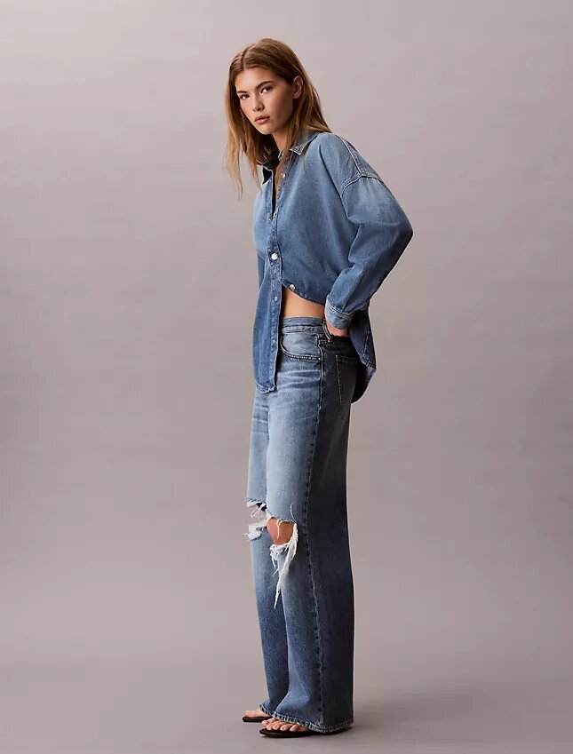 Baggy-Jeans mit niedriger Leibhöhe Baggy-Jeans mit niedriger Leibhöhe