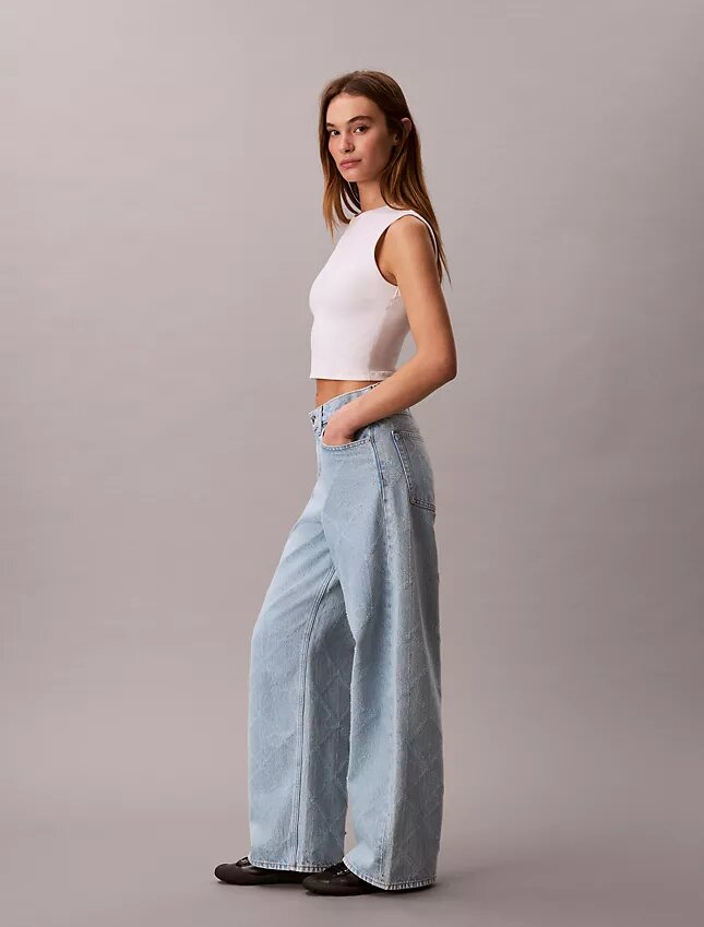 Baggy-Jeans mit niedriger Leibhöhe Baggy-Jeans mit niedriger Leibhöhe