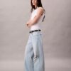 Baggy-Jeans mit niedriger Leibhöhe