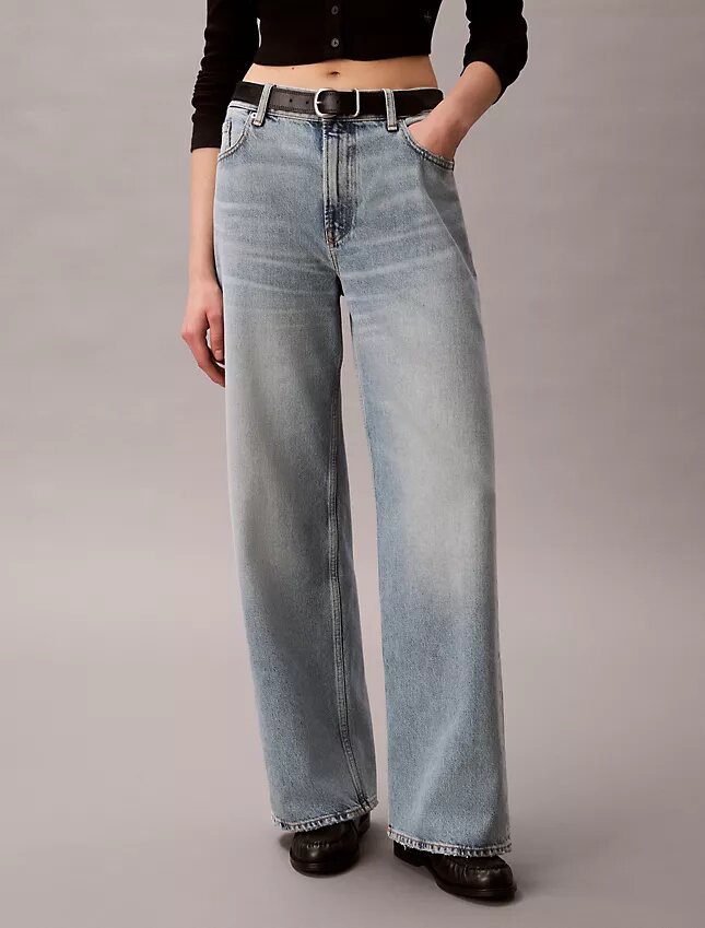 Baggy-Jeans mit niedriger Leibhöhe Baggy-Jeans mit niedriger Leibhöhe