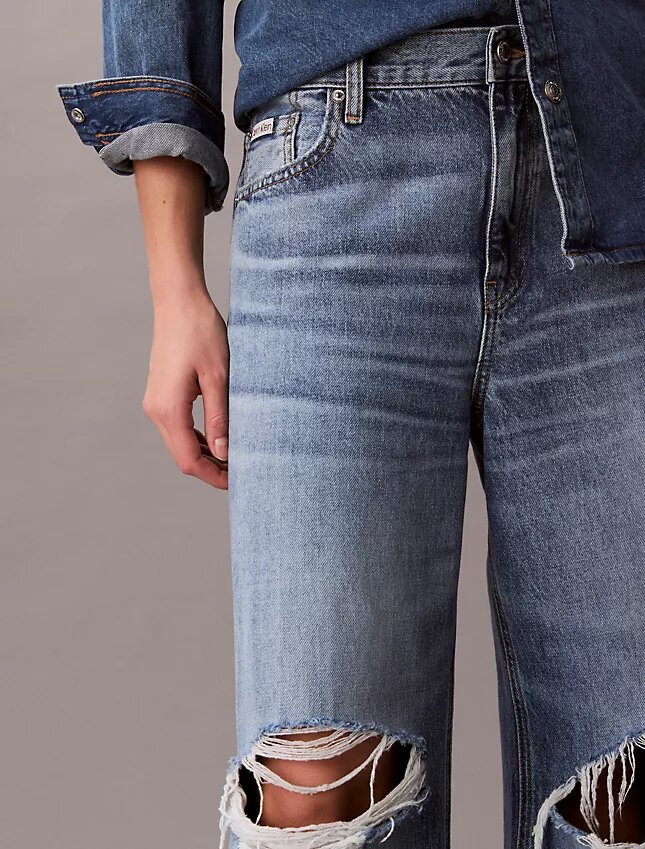 Baggy-Jeans mit niedriger Leibhöhe Baggy-Jeans mit niedriger Leibhöhe