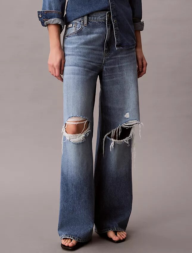 Baggy-Jeans mit niedriger Leibhöhe Baggy-Jeans mit niedriger Leibhöhe