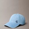 Baseballkappe aus gewaschenem Denim mit gesticktem Logo Baseballkappe aus gewaschenem Denim mit gesticktem Logo