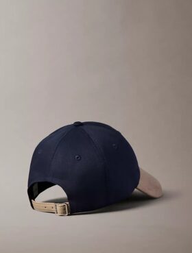 Baseballkappe mit Emblem-Logo und Farbblock-Design