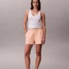 Baumwoll-Jersey-Schlafshorts mit Logo Baumwoll-Jersey-Schlafshorts mit Logo