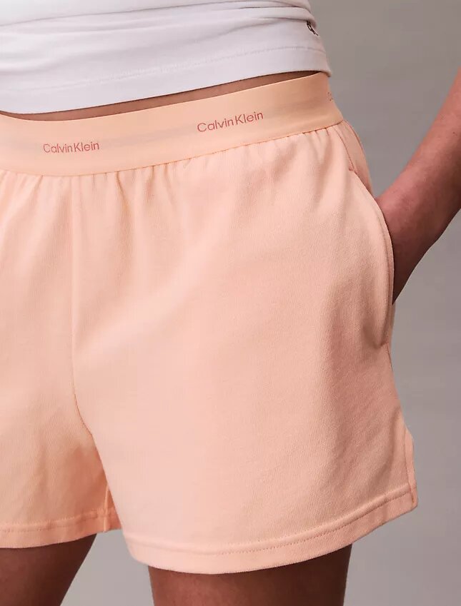 Baumwoll-Jersey-Schlafshorts mit Logo Baumwoll-Jersey-Schlafshorts mit Logo
