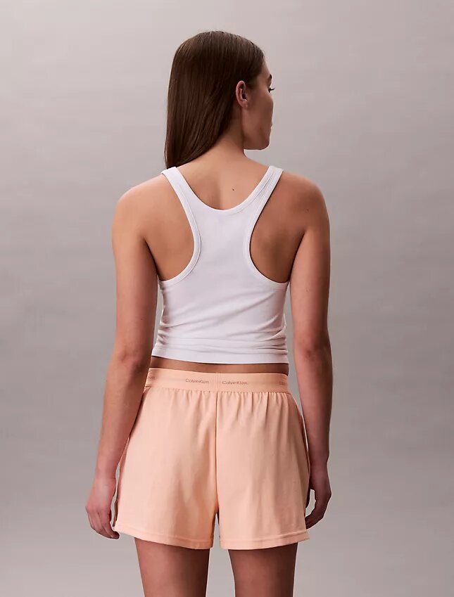 Baumwoll-Jersey-Schlafshorts mit Logo Baumwoll-Jersey-Schlafshorts mit Logo