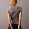 Baumwoll-T-Shirt mit Konturrippen Baumwoll-T-Shirt mit Konturrippen
