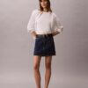Baumwoll-T-Shirt mit Konturrippen Baumwoll-T-Shirt mit Konturrippen