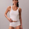 Baumwoll-Tanktop mit Konturrippbündchen Baumwoll-Tanktop mit Konturrippbündchen