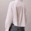 Baumwollpopeline, kurzes, kastenförmiges Button-Down-Hemd Baumwollpopeline, kurzes, kastenförmiges Button-Down-Hemd