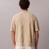 Baumwollpullover mit Knopfleiste