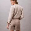 Baumwollsatin-Shorts