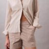 Baumwollsatin-Shorts