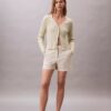 Baumwollsatin-Shorts