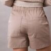 Baumwollsatin-Shorts