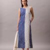 Bedrucktes Midi-Kleid aus Viskose-Twill