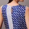 Bedrucktes Midi-Kleid aus Viskose-Twill