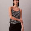 Bedrucktes Satin-Top