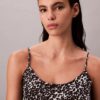 Bedrucktes Satin-Top