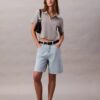Bermuda-Shorts aus Leinenmischung im Relaxed-Denim-Stil Bermuda-Shorts aus Leinenmischung im Relaxed-Denim-Stil